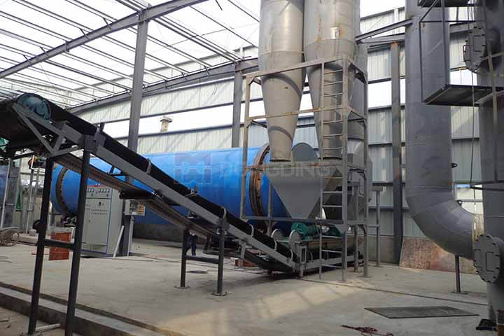 wood chips rotary dryer